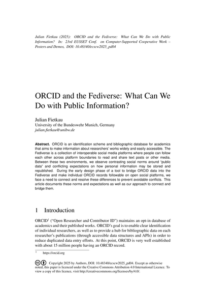 First page of the print version