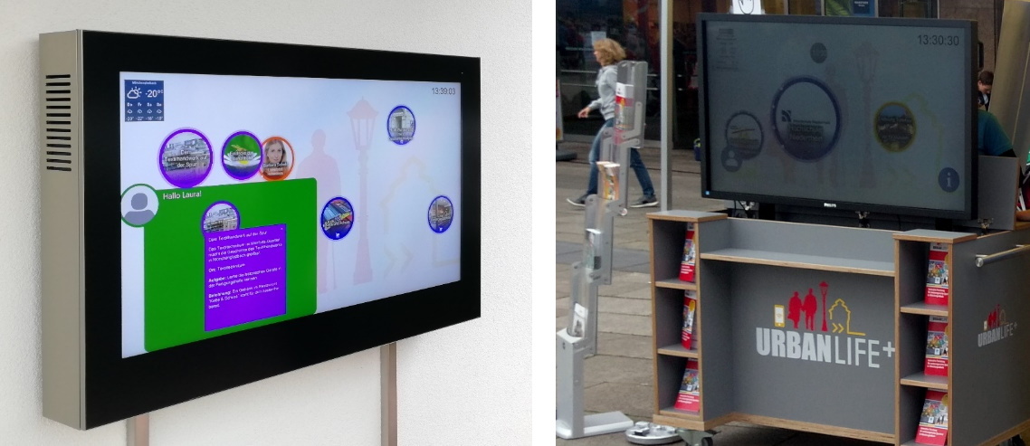 Outdoor deployments of smart information displays